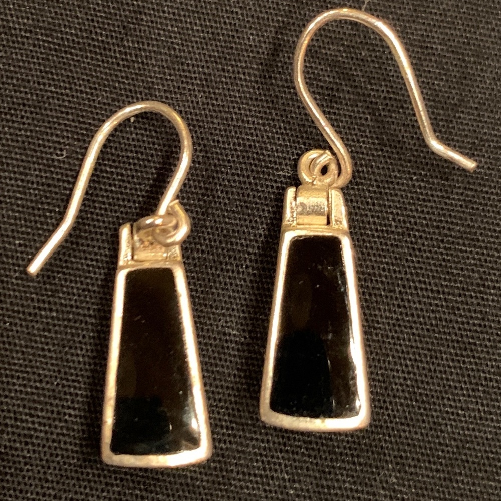 Black onyx earrings